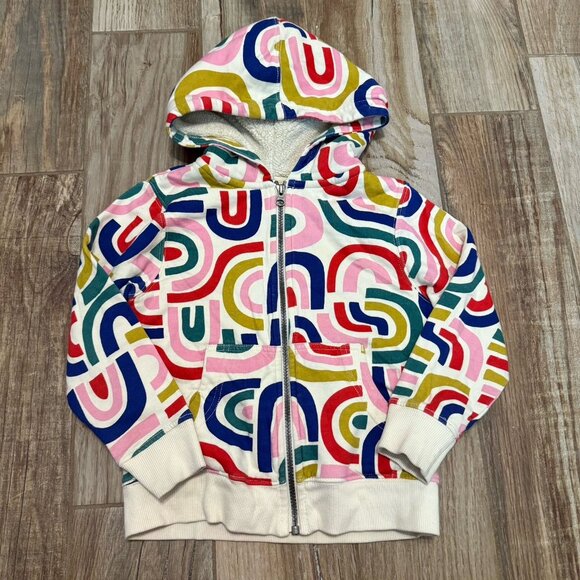 Hanna Anderson Rainbow Sherpa Zipper Hoodie - Picture 1 of 3